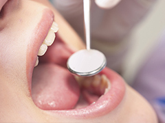 手術箇所の歯ぐきの処置